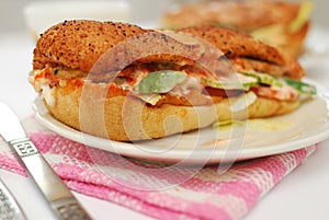 Healthy vegetarian sandwich