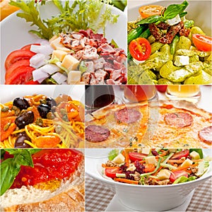 Healthy Vegetarian vegan food collage