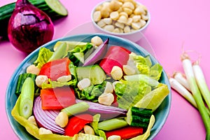 Healthy Vegetarian or Vegan Macadamia Nut Salad