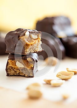 Healthy version of chocolate bars
