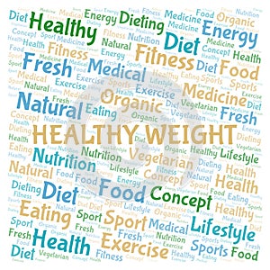 Healthy Weight word cloud