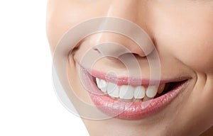 Healthy woman teeth and smile