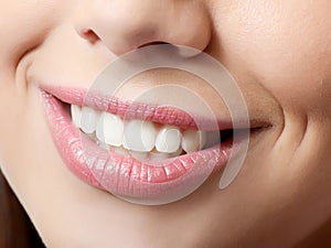 Healthy woman teeth and smile