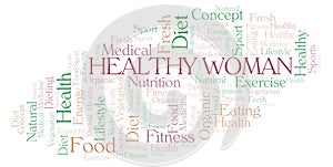 Healthy Woman word cloud