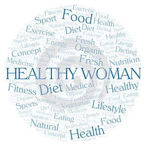 Healthy Woman word cloud