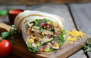 healthy wrap ideas recipes, warmcore, yellow and bronze, jack butler yeats, melds mexican and american cultures photo