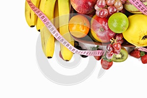 Healty Organic Mix of Fruits Composition