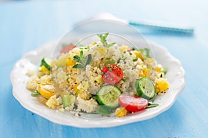 Healty salad with couscous
