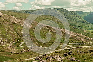 Healy Pass, a 12 km route winding through the borderlands of County Cork and County Kerry in Ireland