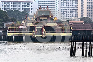 Hean Boo Thean Kuanyin Chinese Buddhist temple in Clan Jetties, Georgetown, Malaysia, Penang. Translation: Hean Boo Thean Kuanyin photo