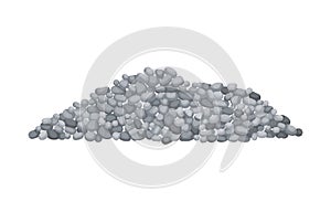 Heap building material. Heap of gravel. Vector illustrations can be used for construction sites, works and industry photo