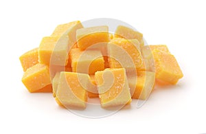 Heap of candied mango dices