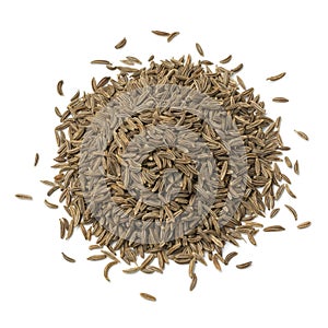 Heap of Caraway seeds