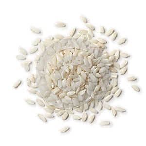 Heap of Carnaroli risotto rice