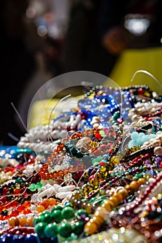 Heap of cheap jewelry