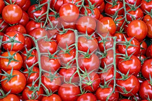 A heap of cherry tomatoes
