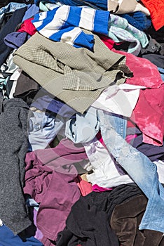 Heap of clothes photo