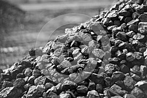 Heap of coal. photo