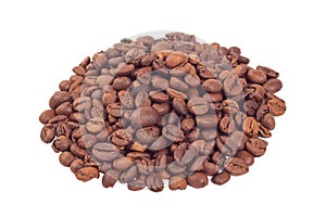 Heap of the coffee beans