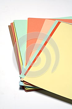 Heap of coloured files