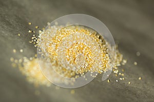 Heap of corn grits