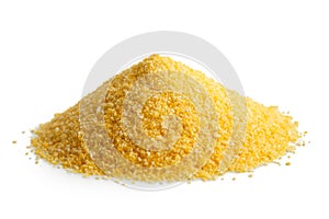 Heap of cornmeal polenta.