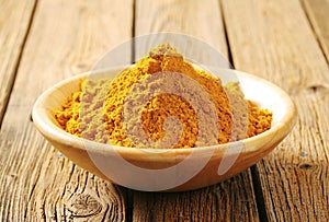 Heap of curry powder