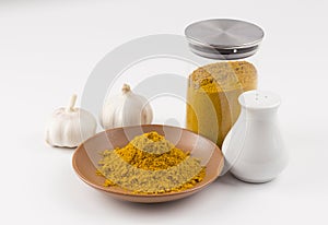 Heap of curry powder indian kitchen