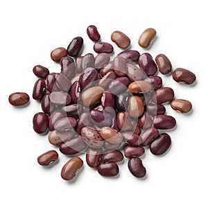 Heap of dried Ayuote Morado beans