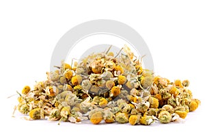 Heap dried chamomile