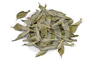 Heap of dried curry leaves