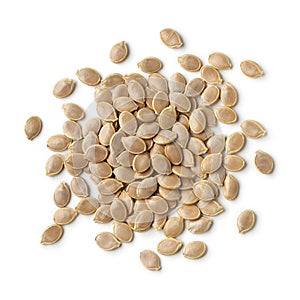 Heap of dried pumpkin seeds