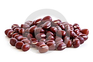 Heap of dry adzuki beans