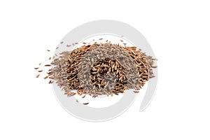 Heap of dry caraway seeds