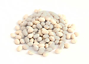 Ð° heap of Ethiopian beans on white background