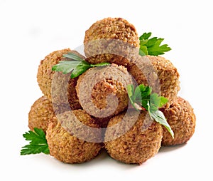 Heap of falafel balls