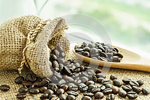 heap of fresh coffee bean