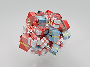 Heap of gift boxes