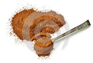 Heap of ground cinnamon