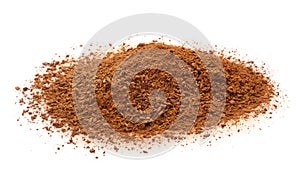 Heap of ground cinnamon, paths