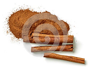Heap of ground cinnamon