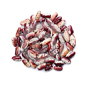 A heap of kidney beans cut out. Macro.