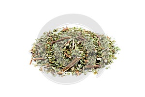 Heap of loose tea lemon balm