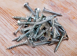 Heap of metal screws