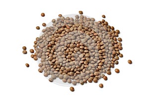 Heap of mountain lentils