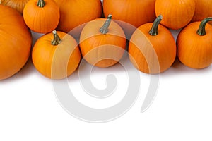 Heap of orange pumpkins