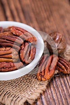 Heap of Pecan Nuts (selective focus)
