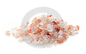 Heap of pink himalayan salt
