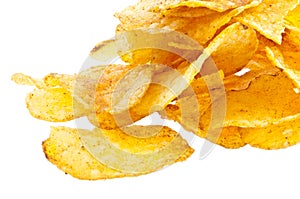 Heap of potatoe chips