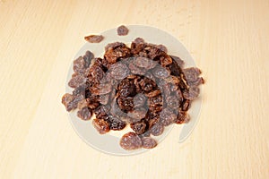 Heap of raisins or sultanas